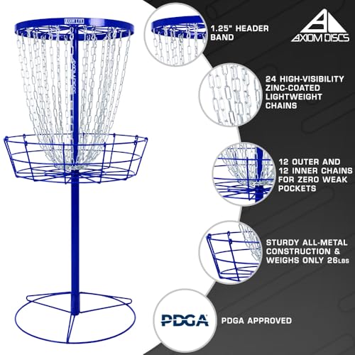 Axiom Discs Lite Disc Golf Basket - color: Royal
