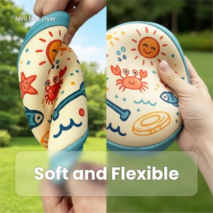 Soft Flying Disc Toy, Mini Lightweight SBR Foam Flyer, Flexible Safe Catch Flying Disc for Indoor Outdoor Play - style: A