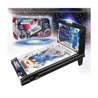 PHATM Mini Marble Arcade Machine Parent-Child Electronic Marble Game Space Super Pinball Games Retro Compact Tabletop Arcade for Small Space
