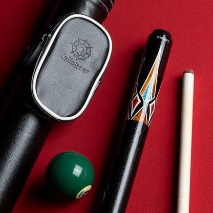 Collapsar CA Pool Stick with 1X1 Hard Case,58" Maple Professional Billiard Cue Stick,19-21 oz Pool Cue Set - color: CA006+Joint Protector+Hard Case, size: 21 ounce