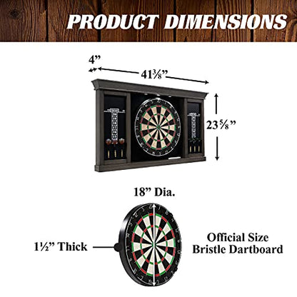 Barrington Palmer Dartboard Pub Style with LED Lights, Pre-asseblemed