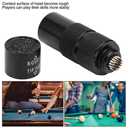 Aluminum All-in-1 Pool Cue Tip Repair Kit with Scuffer & Tapper - 5/16 Joint Accessories