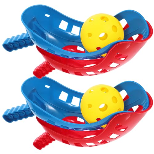 Kids Scoop Ball Game Outdoor Toys Sports Toss Game with 4 Scoops and 2 Balls for Backyard Beach Camping Family Gatherings