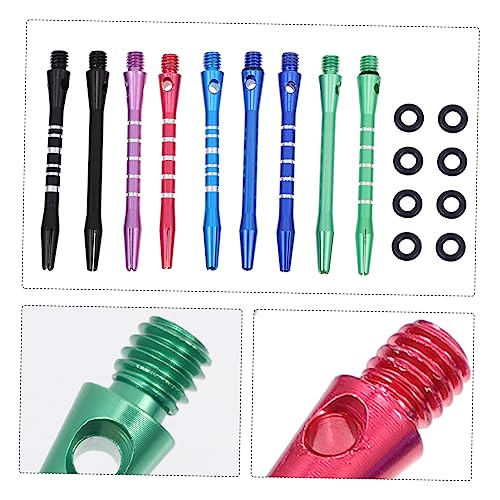 Aluminum Alloy Dart Shafts Set Durable Portable Rods with Standard Threading Lightweight Design and Easy Installation for Enhanced Dart Performance