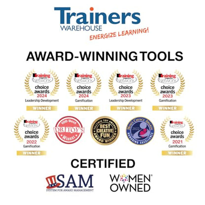 Trainers Warehouse Tabletop Whaddaya Know®? Game | Popular TV-Style Game | Fun Experience for Classrooms, Trainings or Orientations | Portable and Lightweight