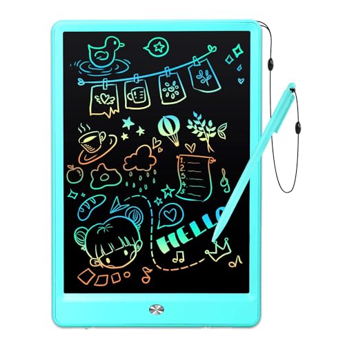 EooCoo Toddler Boy Toys, Kids Gifts, 10 Inch LCD Writing Tablet, Drawing Pad, No Mess Coloring Books for Kids, Travel Games, Gifts for Boys 4-6, Educational Toys for 3 4 5 6 7 Years Old Boys and Girls - color: 10”blue
