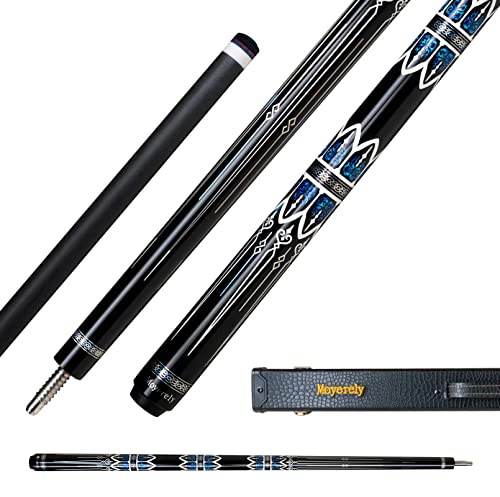 Carbon Fiber Pool Cue,11.8mm/12.5mm Low Deflection Cue Stick,Professional Pool Stick with Case - color: MF4, size: 11.8mm