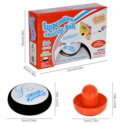Hockey Pucks, Hockey Hover Puck, Electric Sliding Airs Hockeys Table Game with 2 Pucks & Pushers, Portable Lightweight Airs Hockeys Hover Puck Set Tabletop Board Game, for Kids Adults