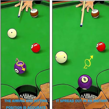 6Pack Billiards Training Aids, Cue Ball Trainer, Cue Shot Aiming Aid for 2-1/4" Balls, Billiards Accessories, Perfect for Beginners & Intermediate Players（White/Yellow/Black）