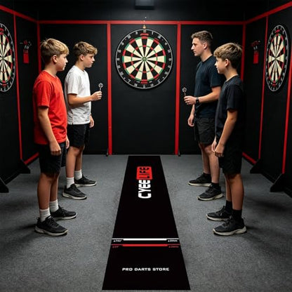 Dart Mat with Throw Line | Non-Slip with Throw Line Portable - Protective Dart Mat | for Recreation Center Sports Club Basement Entertainment Area Garage Dormitory - size: A