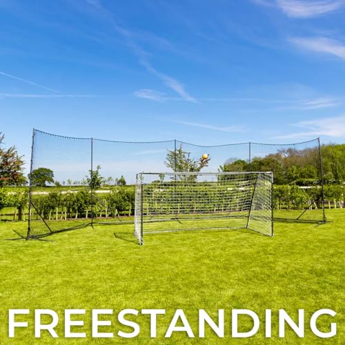 Stop that Ball™ Backstop Net Systems | Multi-Sport Ball Stop Net & Posts | Pop-Up, Freestanding & Socketed Options [7 Sizes] - size: 50ft, style: Freestanding
