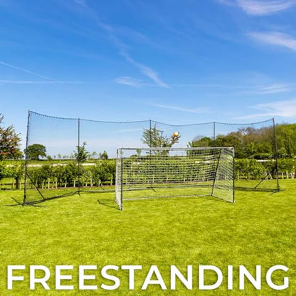 Stop that Ball™ Backstop Net Systems | Multi-Sport Ball Stop Net & Posts | Pop-Up, Freestanding & Socketed Options [7 Sizes] - size: 50ft, style: Freestanding