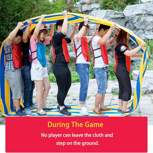 2-Pack Family Teamwork Mats (19.68ft/26.24ft) - Oxford Fabric for Backyard Activity, School Carnivals & Neighborhood Playdates(8M/26.24ft) - size: 8M/26.24ft