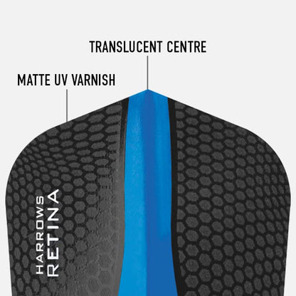 Harrows Retina | Premium Extra Strong 100 Micron Dart Flights in Standard Shape … - color: Blue