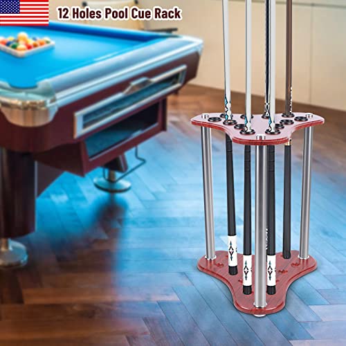 12 Holes-Club Organizers Club Display Billiards Cue Sticks Putter Rack Corner Billiard Ball Poles Holder can Holds 12 Pool Sticks - style: style 8