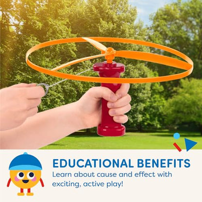 Battat – Flying Disc Toy – 2 Launchers & 4 Discs – Helicopter Playset – Outdoor Toys for Summer – 3+ Years– Skyrocopter