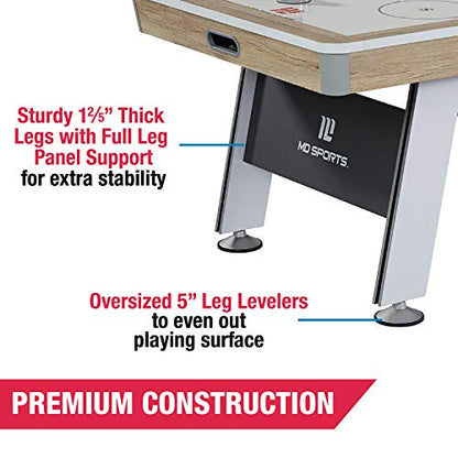 MD Sports Air Hockey Table with Arcade Electronic Scorer, Perfect for Family Game Rooms - style: 7' - Hinsdale