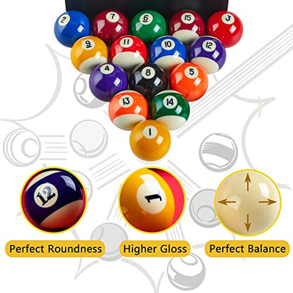 Billmart Billiard Balls Set 16 Pool Table Balls - color: Deluxe