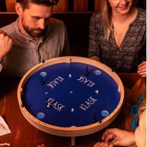 KLASK: The Magnetic Award-Winning Party Game of Skill - for Kids and Adults of All Ages That’s Half Foosball, Half Air Hockey - style: 4 Player