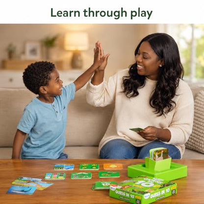 Skillmatics Guess in 10 - Animal Kingdom, Card Game for Preschool Kids, Girls & Boys, Fun Travel Game & Gifts for Ages 3, 4, 5, 6 - style: 3. Junior Animal Kingdom
