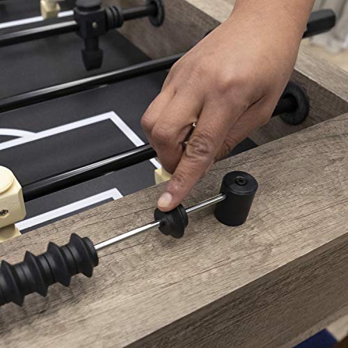 American Legend Foosball Tables - Modern Design - Official Size Playfield - Kirkwood and Manhattan Styles - color: Brown