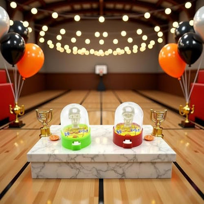 2pc Finger Basketball Shooting Game Set for Adults - Basketball Party Supplies and Table Decorations for Basketball Party Games