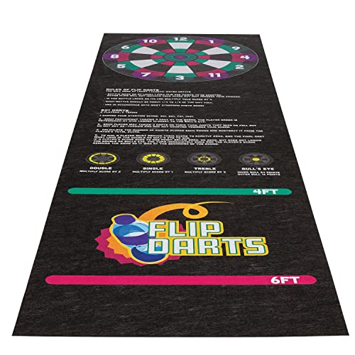 PIG Water Bottle Self-Sticking Flip Game – Black – 3’ x 10’ – PM70153