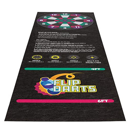 PIG Water Bottle Self-Sticking Flip Game – Black – 3’ x 10’ – PM70153