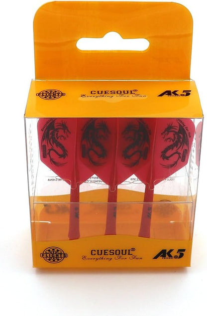CUESOUL ROST Integrated Dart Flight and Shafts Meduim/Small/Large - color: Red Dragon, size: Size S-21mm
