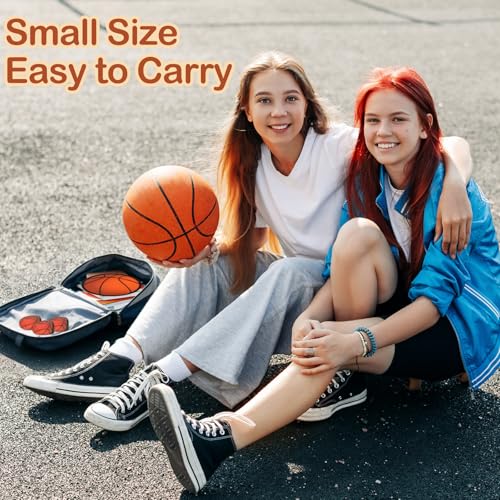 Mototo 30 PCS Foldable Flying Disc Fans 8 Inch Basketball Foldable Flying Disc Fans Bulk with Pouch Collapsible Pop up Hand Fan Goodie Bags Sports Party Favor for Kids Operation Christmas Child Items - color: Basketball