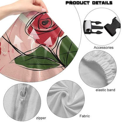 Suobstales Line Rose Flower Pattern Gaming Chair Cover with Armrest Covers Jacquard Computer Game Chair Slipcover with Attached Arms Cat Scratch Proof Washable Removable - color: Line Rose Flower