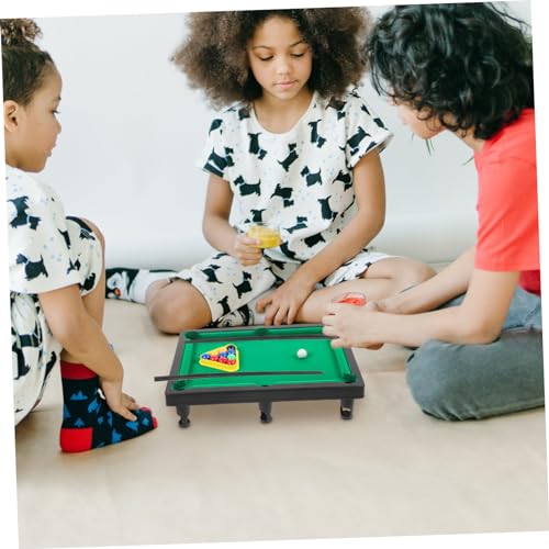 1set Portable Pool Table and Girls Pool Toys Billiards Table Games for Boys and Girls