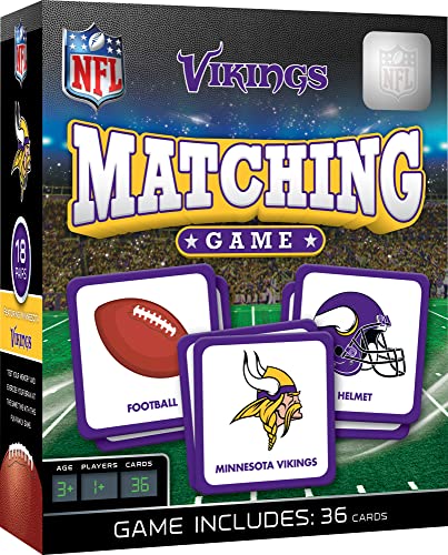MasterPieces Officially Licensed NFL Minnesota Vikings Picture Matching Card Game for Kids and Families - style: Minnesota Vikings