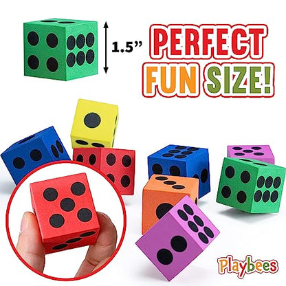 Big Foam Dice Set - 216-Pack, Jumbo, and Colorful Dice for Kids - Ideal for Boosting Math Skills in The Classroom, Great Gifts, and Party Fun - style: 216 Pack