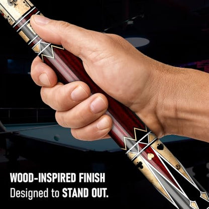 Z LUK Carbon Fiber Pool Cue Stick, Low Deflection Billiard Cue Sticks 12.5mm Tip, Professional Pool Stick for Adults with 3/8-8 Stainless Steel Joint - color: Ruby Ace (Wrapless)