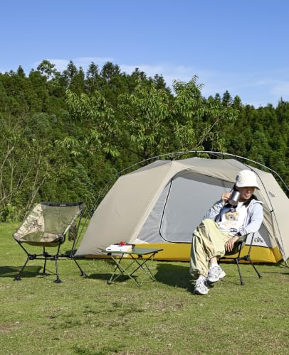 iClimb Ultralight Compact Camping Folding Table with Carry Bag (Black - S) - color: Black, size: Small