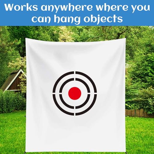 Golf Target Cloth for Net Replacement - Enthusiasts and Professional Golfers Practice Training Aids for Garage/Backyard - style: 5X6FT Golf Target White
