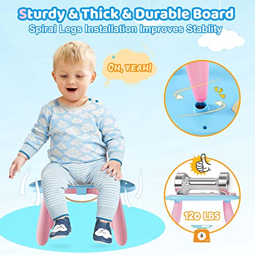Kikidex Toddlers Toys Age 1-3, Magnetic Drawing Board, Doodle Board Pad Learning and Educational Toys for 1 2 3 Year Old Baby Kids Birthday Gift (Mint Blue) - color: Mint Blue