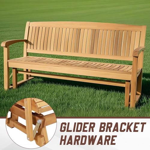 MorningRo 8 Pack Glider Bearing Arm Bracket Patio Glider Parts Replacement Hardware Rocker Parts, Bracket Hardware-9" Length, 7-1/2" Between Mounting Holes and Bolt Hole Diameter 1/4" (Coppery) - color: Coppery