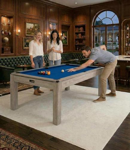 7 FT Pool Table, Complete Set - color: Blue