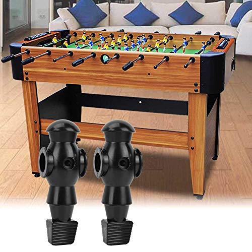 Zer one Table Soccer Men Player 2 PCS Foosball Players Replacement for Table Fun Game Toys - color: Black