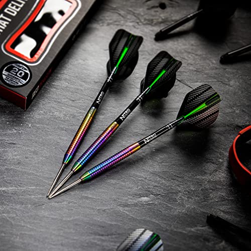 RED Dragon Razor Edge Spectron - Tungsten Professional Steel Darts Set with Flights and shafts - Available in 20g, 22g, 23g, 24g, 26g