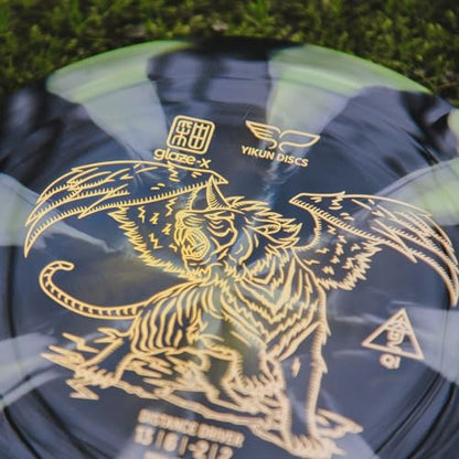 Yikun Disc Golf Driver - 170-175g PDGA Approved Fairway Distance Drivers | Glow, Glaze Line & Phoenix Line Options | Professional Golf Discs for Outdoor Games & Competition (Color May Vary) - color: Pink