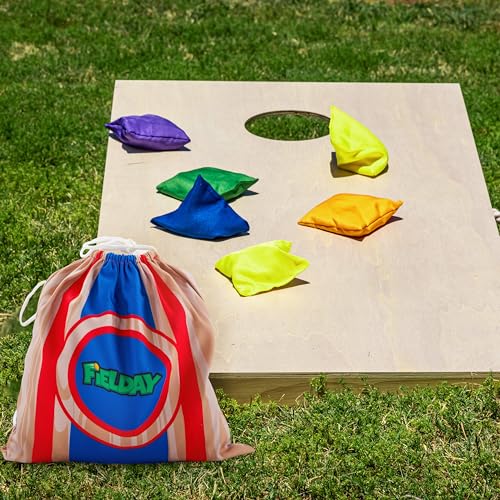 JOYIN 16 Cornhole Bean Bags for Tossing (4.7” x 4.7”), Durable Nylon All-Weather Game, Includes 15 Bean Bags and a Carry Bag, Cornhole Game Set, Party Supplies for Kids & Adults - size: one size fit all (Pack of 2)