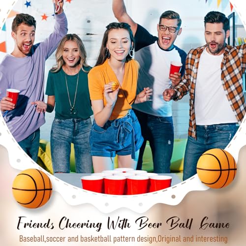 Leitee 36 Pcs Table Tennis Balls 40 mm Sport Theme Indoor Outdoor Games for Party Decoration Crafts (Basketball)