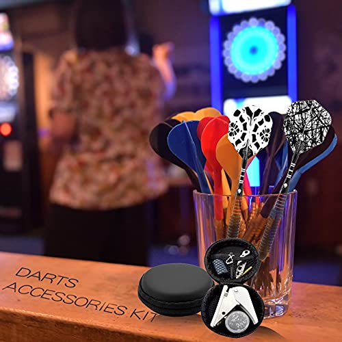 DIMBOI Accessory Kit for Soft Tip and Steel Tip Darts With O Ring, Sharpener, Wrench, Point Remover, Flight Hole Punch Tool, and Accessories Set