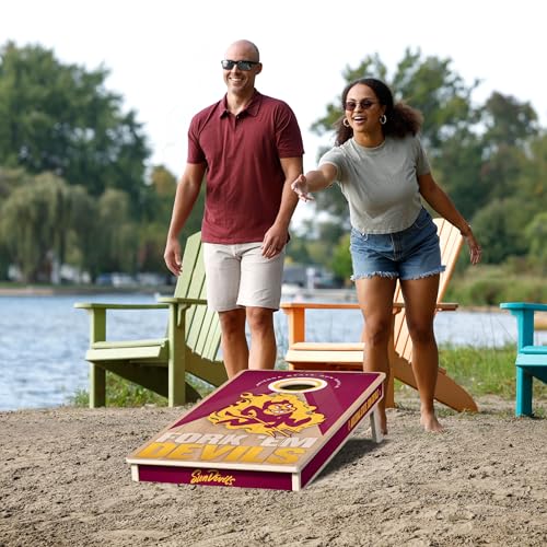 YouTheFan NCAA 2' x 4' Slogan Series Professional Wood Cornhole Game - color: Arizona State Sun Devils