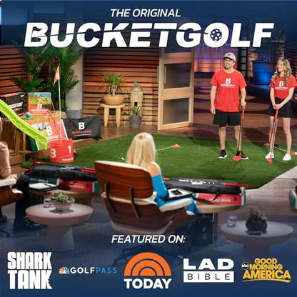 bucketgolf Game Pro The Original Ultimate Backyard Golf Game for Family, Adults and Kids - Portable 9 Hole Golf Course Play Outdoor, Lawn, Park, Beach, Yard - size: Without Clubs
