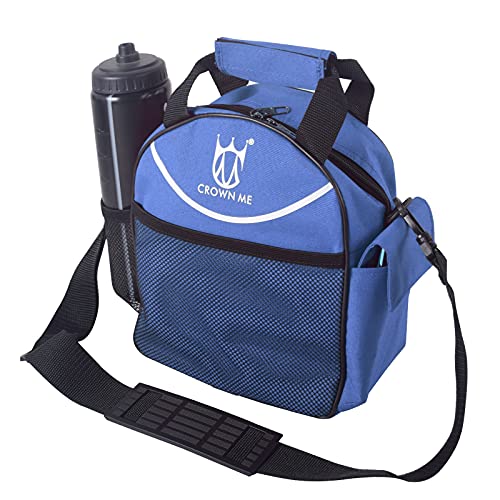 CROWN ME Disc Golf Set with 6 Discs and Mini Disc and Starter Disc Golf Bag - color: Blue