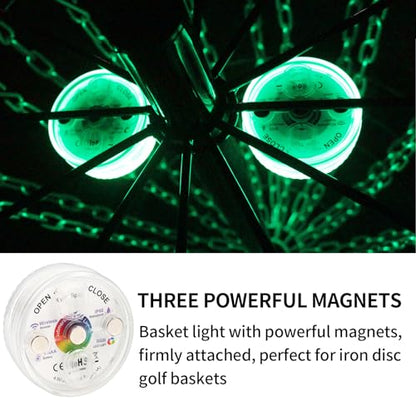 Port Disc Golf Basket and Disc Golf Basket Light Bundle Item